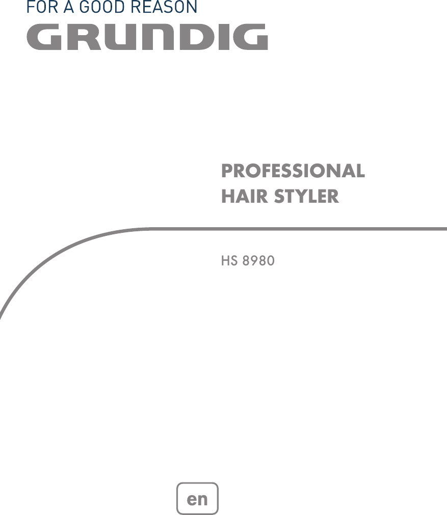 Page 1 of 7 - Grundig Grundig-Professional-Hair-Styler-Hs-8980-Users-Manual- 02_HS 8980_en  Grundig-professional-hair-styler-hs-8980-users-manual