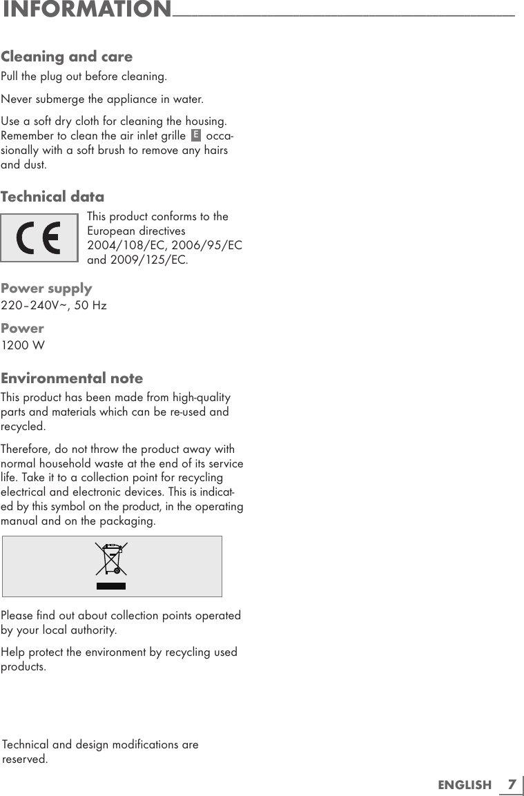 Page 7 of 7 - Grundig Grundig-Professional-Hair-Styler-Hs-8980-Users-Manual- 02_HS 8980_en  Grundig-professional-hair-styler-hs-8980-users-manual