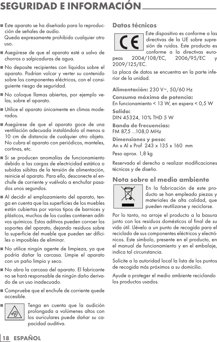 Page 5 of 8 - Grundig Grundig-Table-Radio-Tr-1200-Users-Manual-  Grundig-table-radio-tr-1200-users-manual