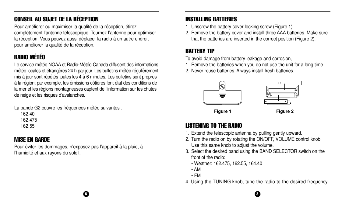 Page 6 of 7 - Grundig Grundig-Weather-Am-Fm-Radio-Users-Manual-  Grundig-weather-am-fm-radio-users-manual