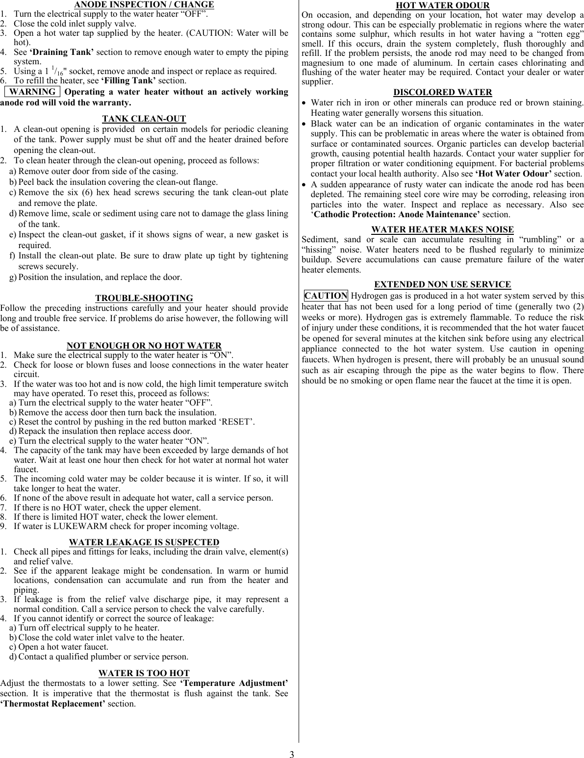 Page 4 of 6 - Gsw Gsw-Electric-Water-Heate-Users-Manual-  Gsw-electric-water-heate-users-manual
