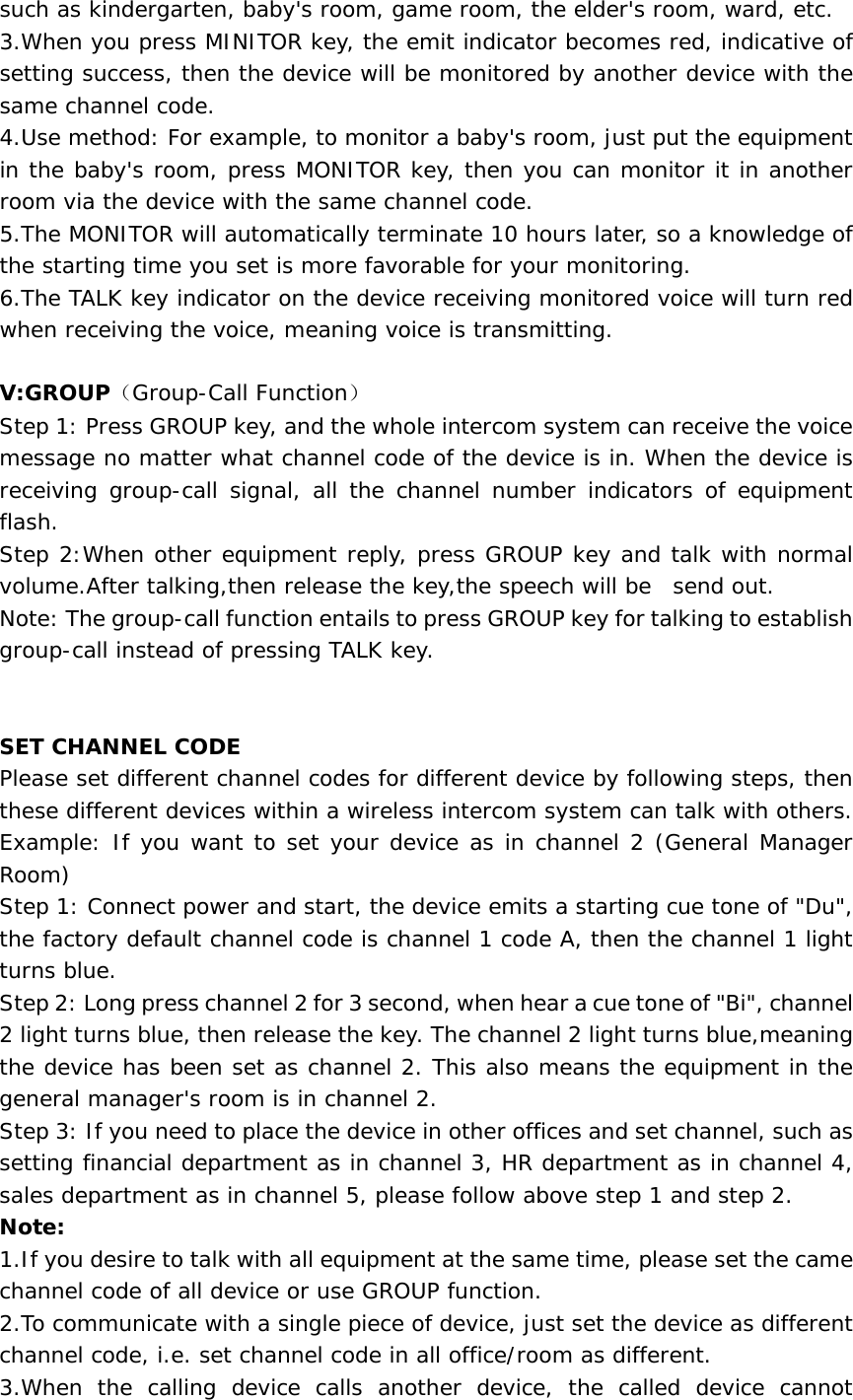 guangxi-qinzhou-hua-jun-tk708-wireless-intercom-systerm-user-manual