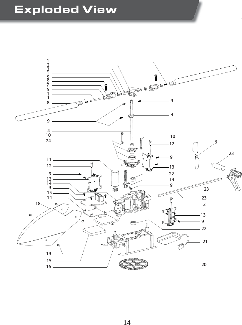 Exploded View1235597118999999914410 1011121212131313141515161418192021222223232361424