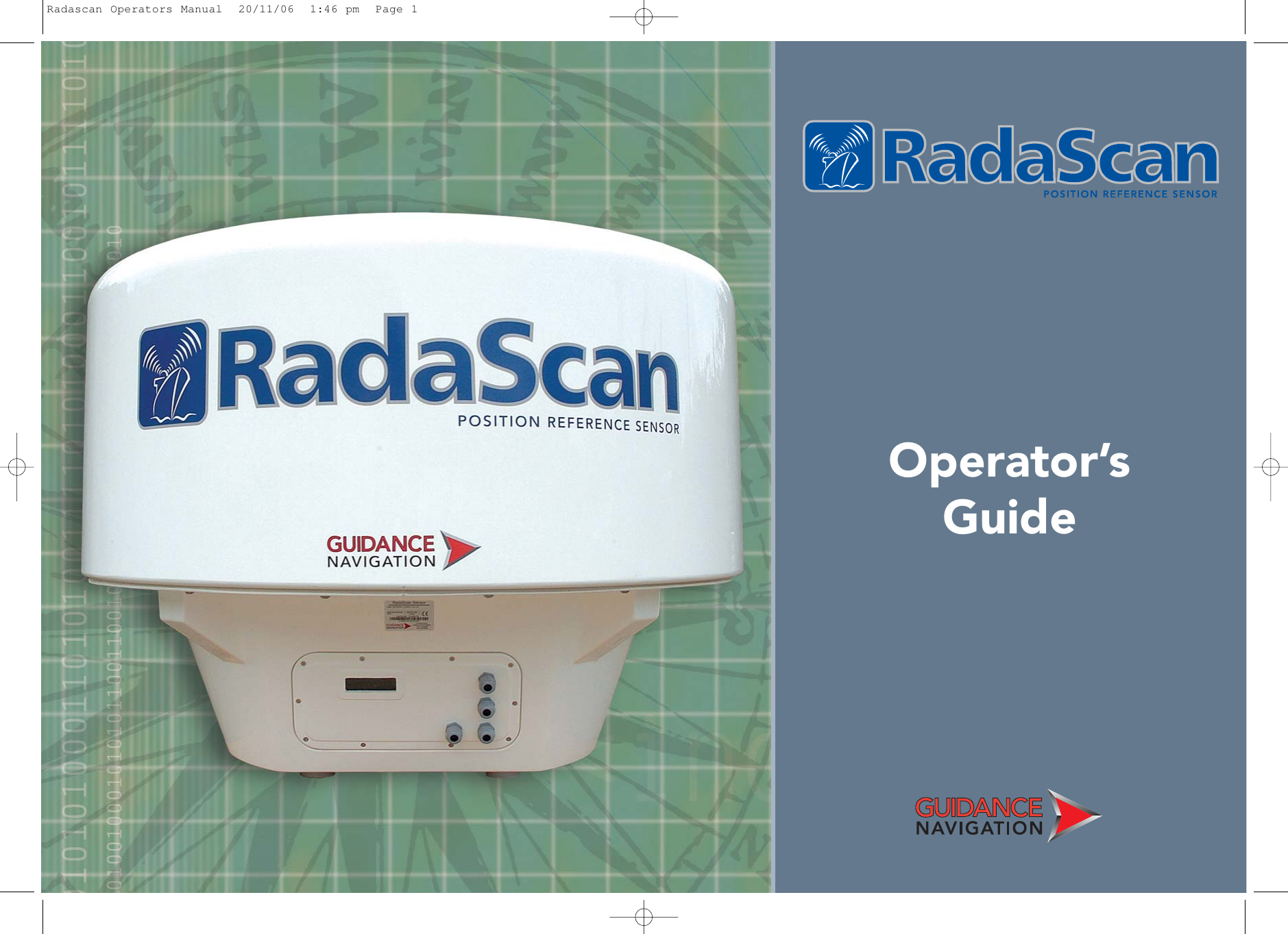 Operator’sGuideRadascan Operators Manual  20/11/06  1:46 pm  Page 1