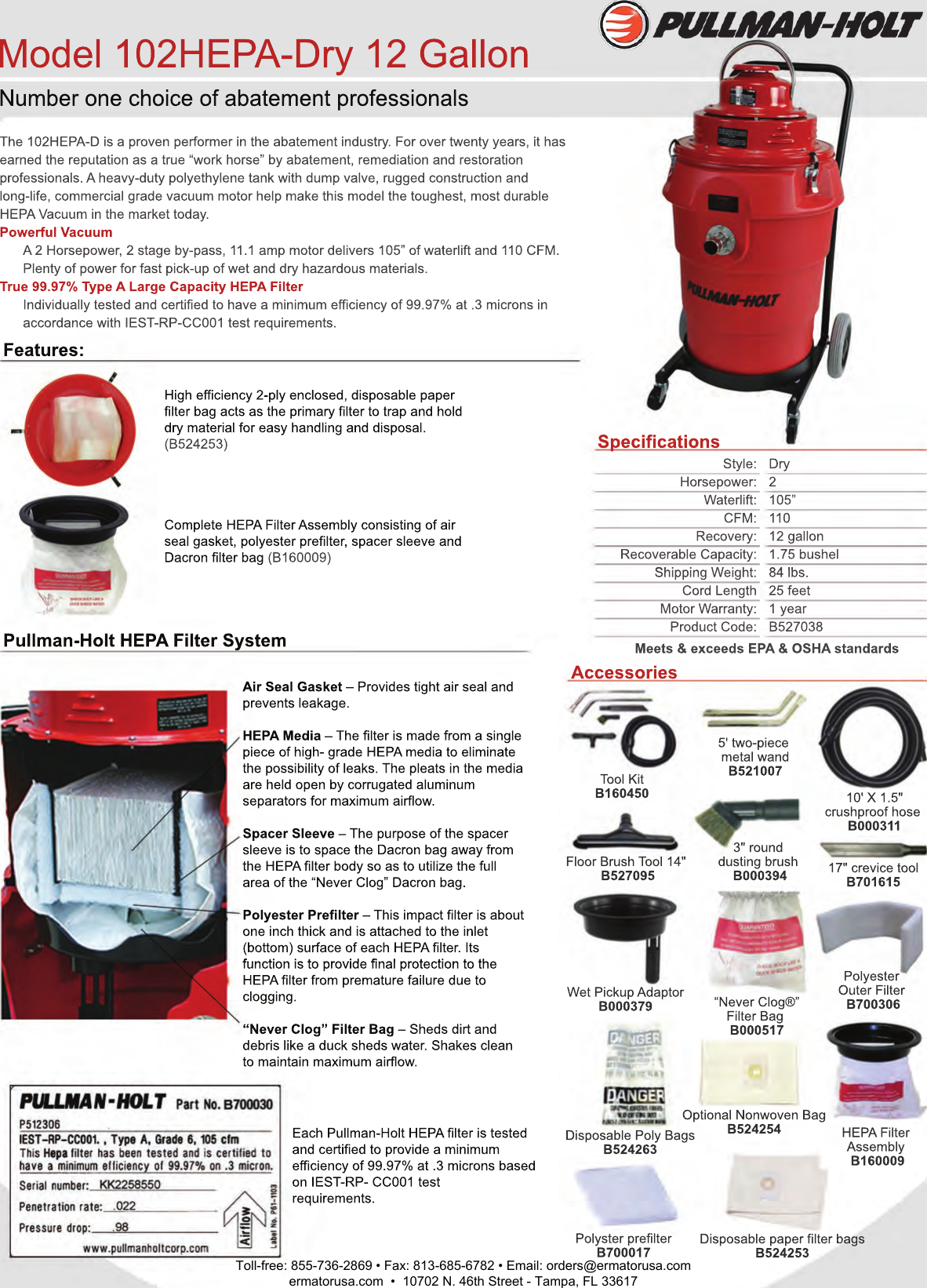 Page 1 of 1 - 102HEPA-Dry-12gal-Sales Sheet-Web