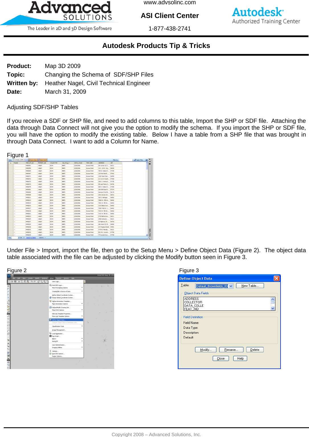 Changing The Schema Of SDF/SHP Files 033109