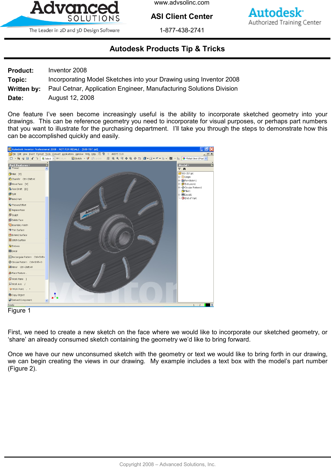 Page 1 of 3 - Incorporating  Sketches Into Your Drawing Using Inventor 2008 081208