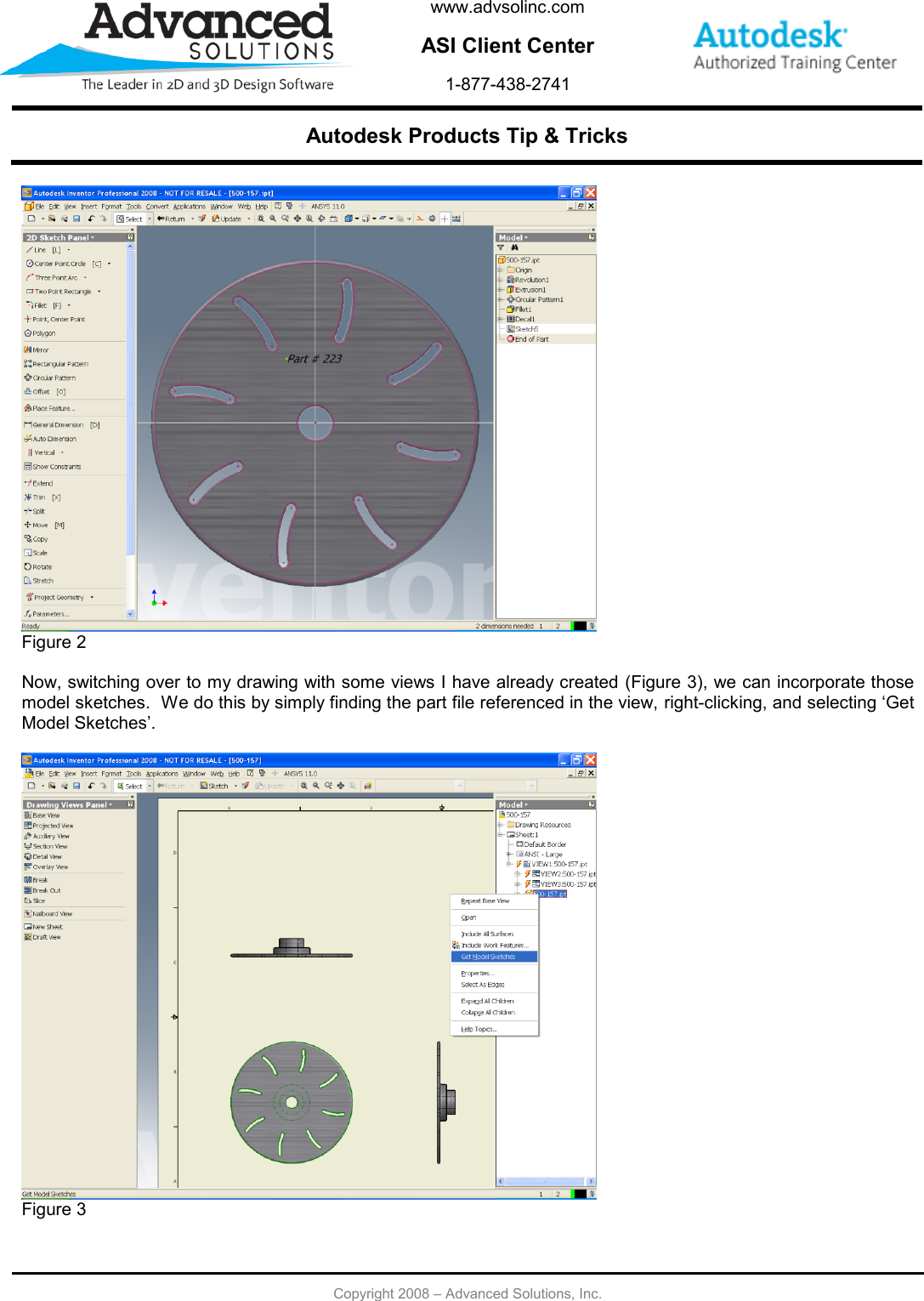 Page 2 of 3 - Incorporating  Sketches Into Your Drawing Using Inventor 2008 081208