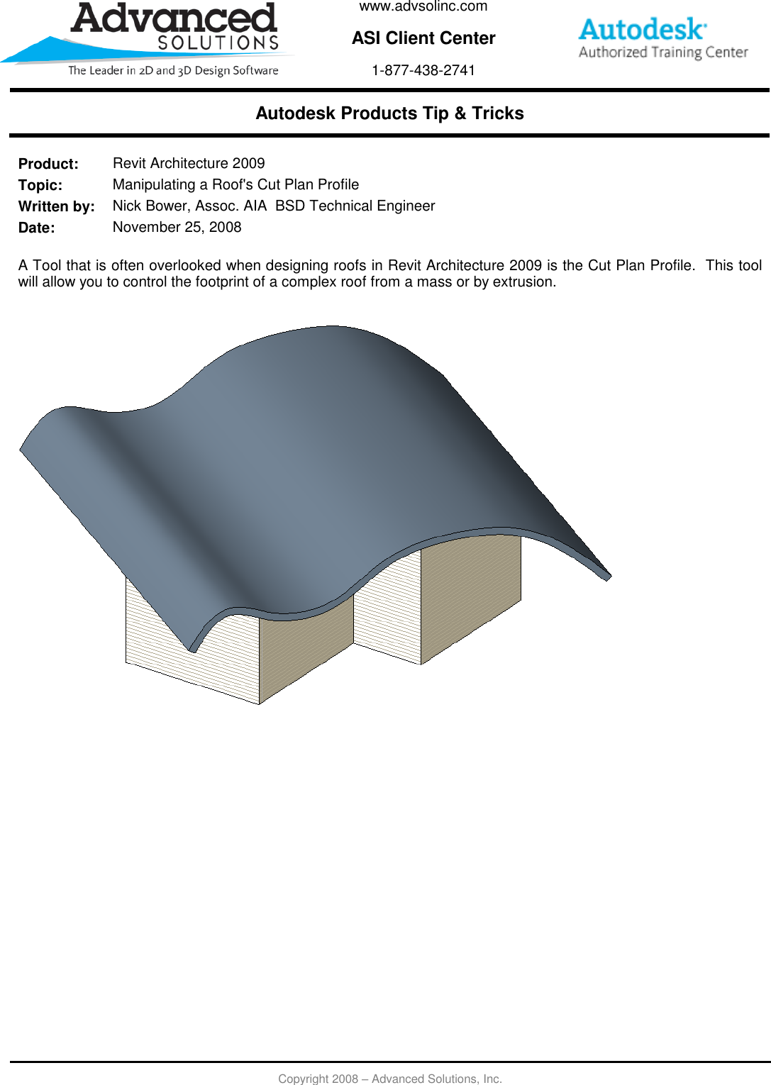 Page 1 of 3 - Manipulating A Roof's Cut Plan Profile  112508 Roof