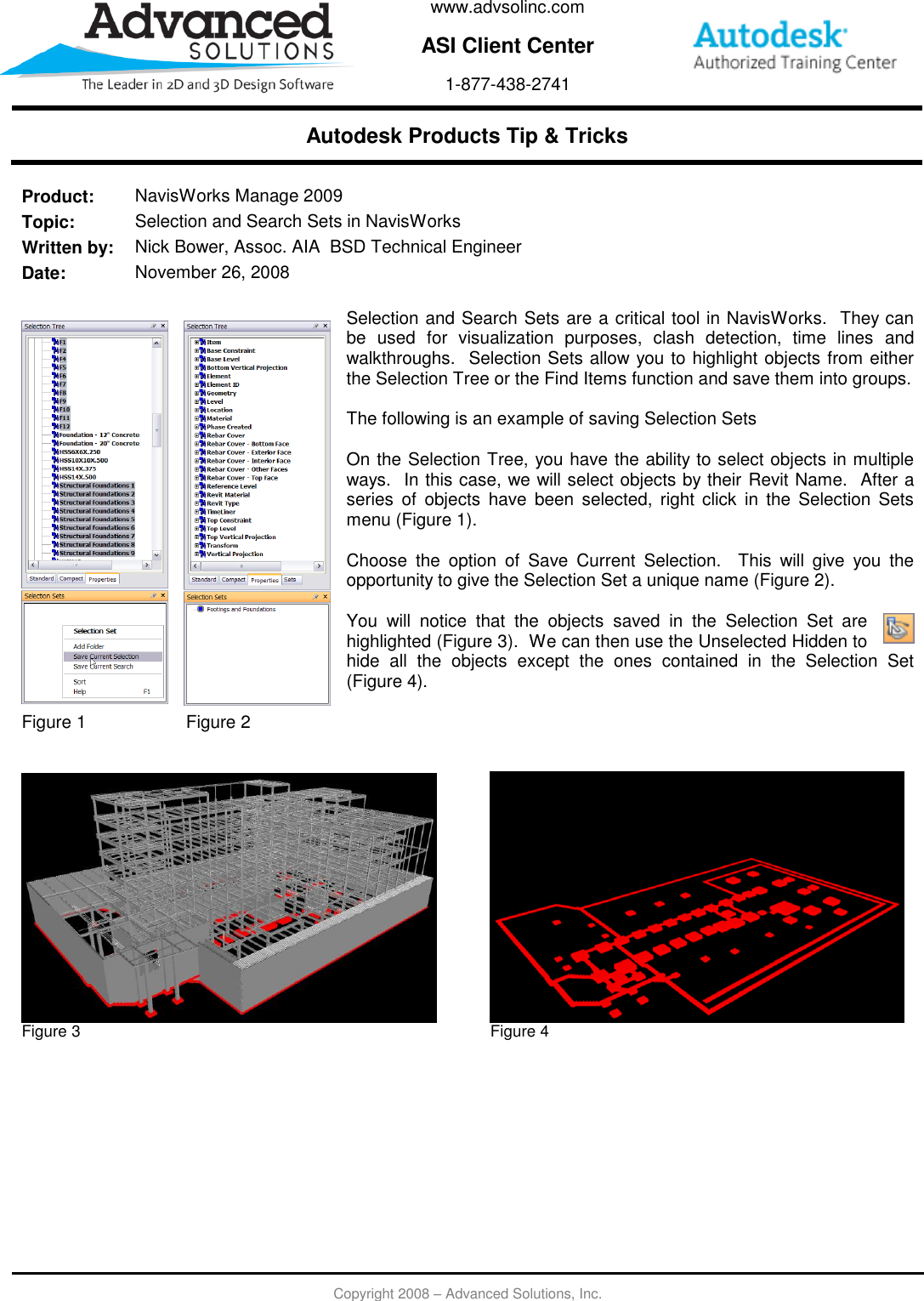 Page 1 of 3 - Selection And Search Sets In NavisWorks  112608 Navis Works