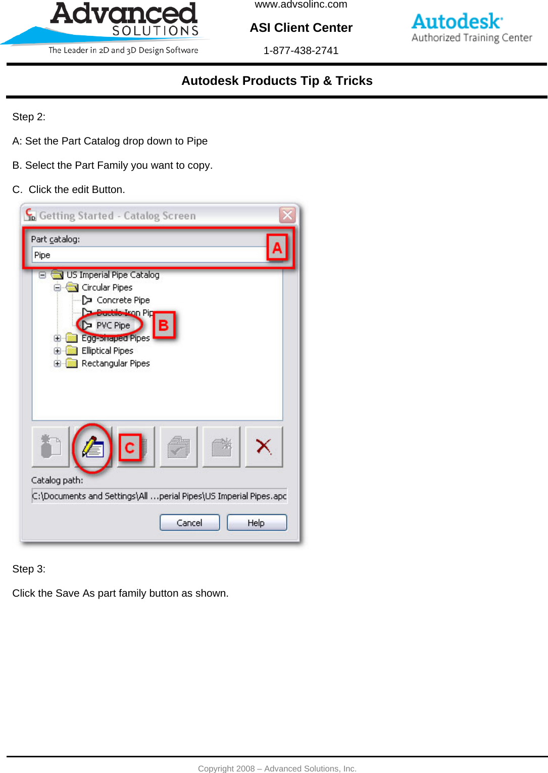 Page 2 of 6 - Creating A New Part Family For HDPE Pipe.  121708