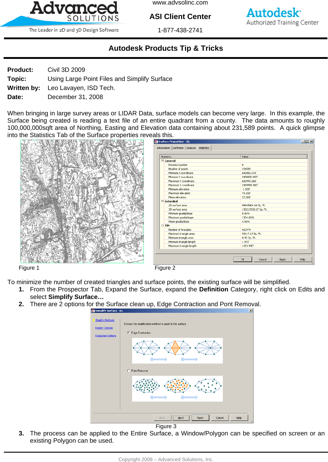 Page 1 of 2 - Using Large Point Files And Simplify Surface  123108