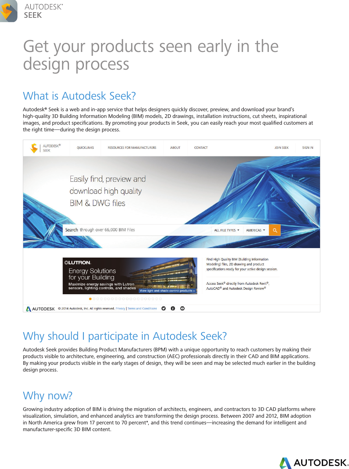 Page 1 of 2 - Autodesk Seek Overview