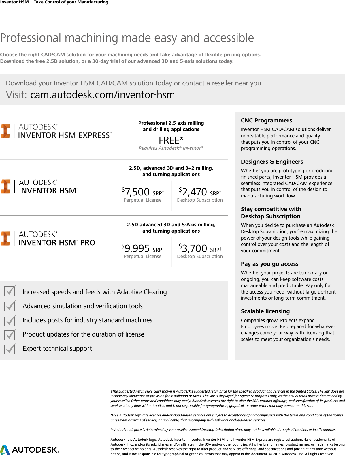 Page 8 of 8 - Inventor HSM Brochure US Pricing V2