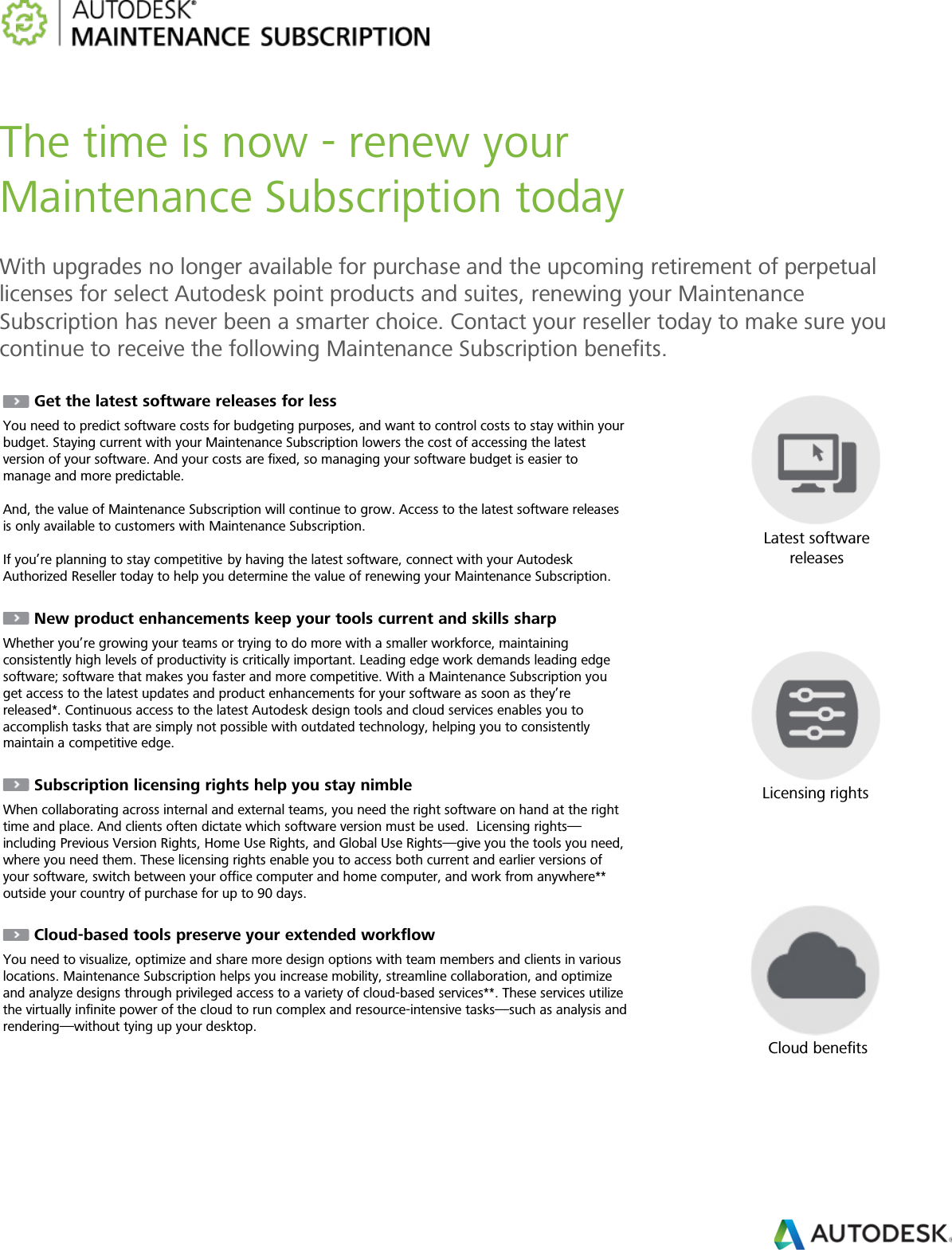 Page 1 of 2 - Maintenance Subscription Top Reasons To Renew