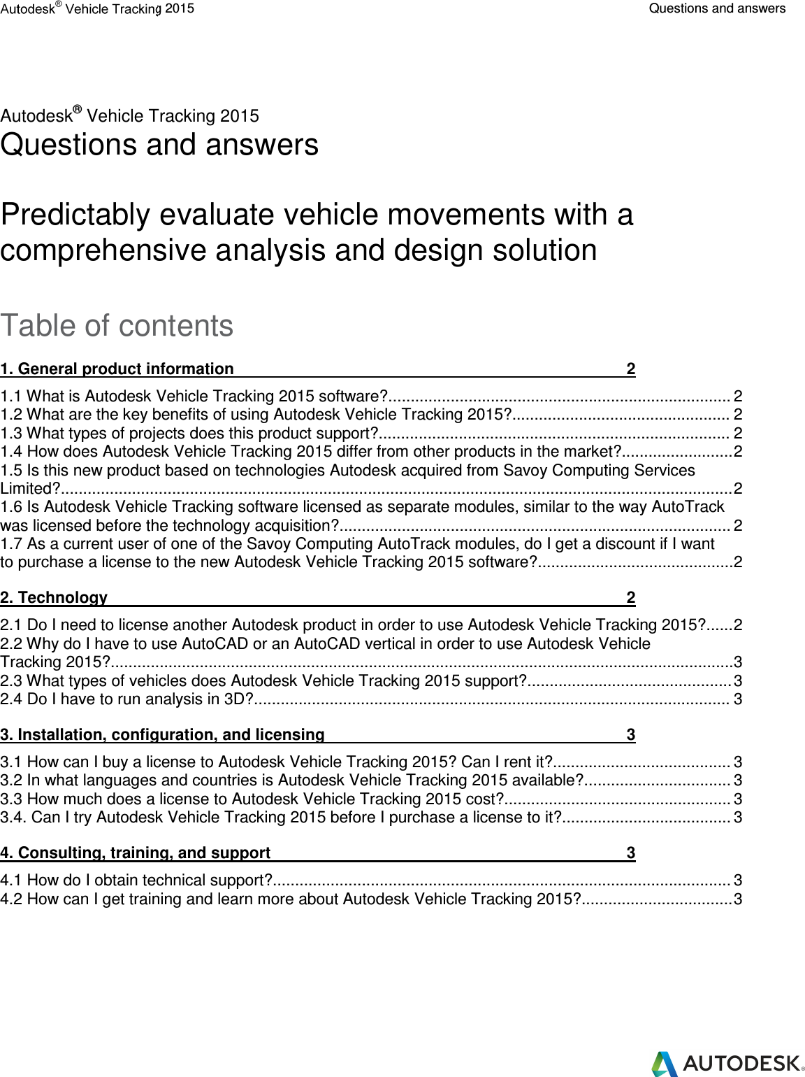 Page 1 of 3 - Vehicle-tracking-2015-faq-en  Vehicletracking15 Faq