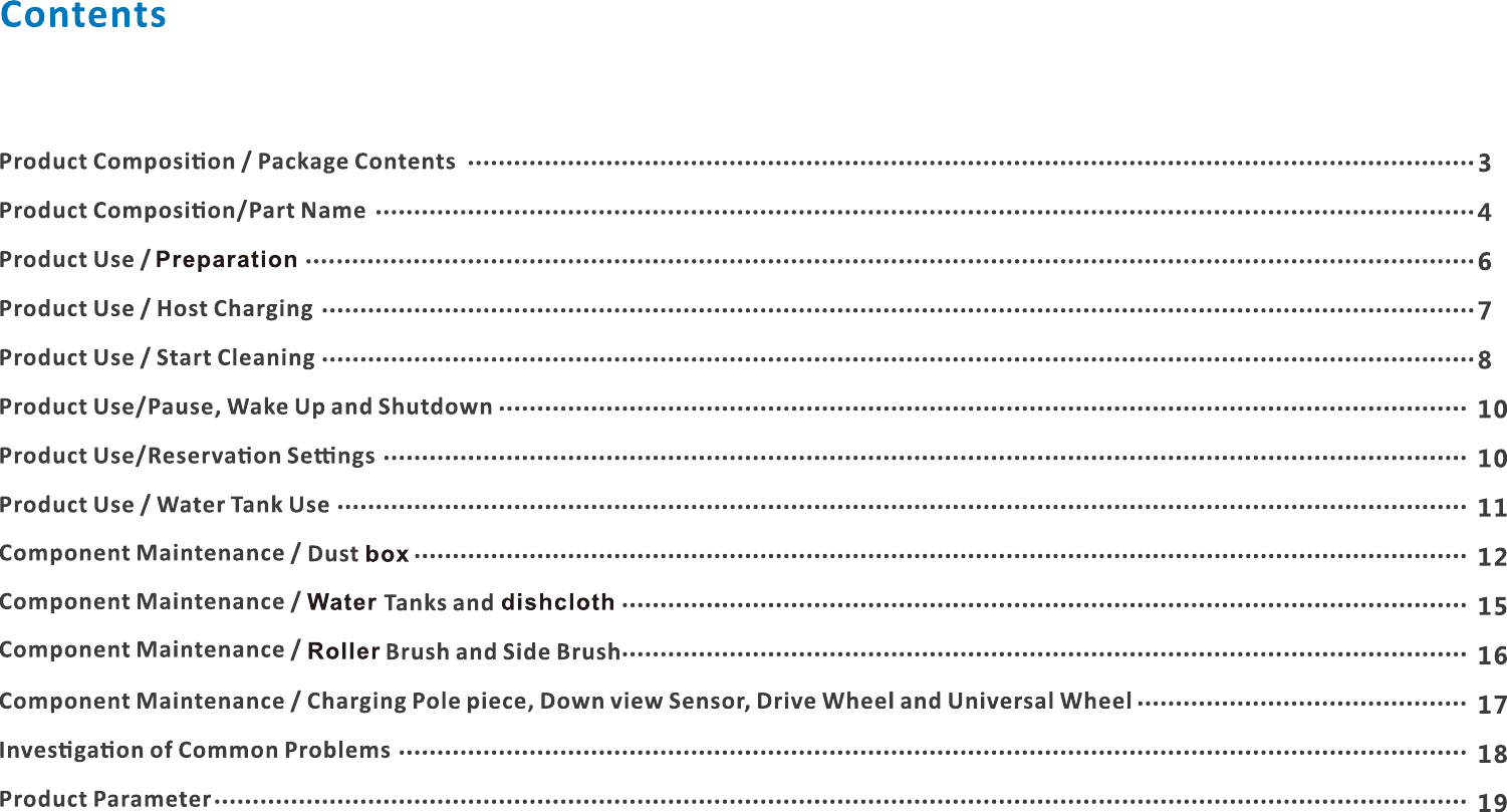 Page 2 of Guizhou Fortuneship Technology E40W Smart Robot Vacuum User Manual                      1