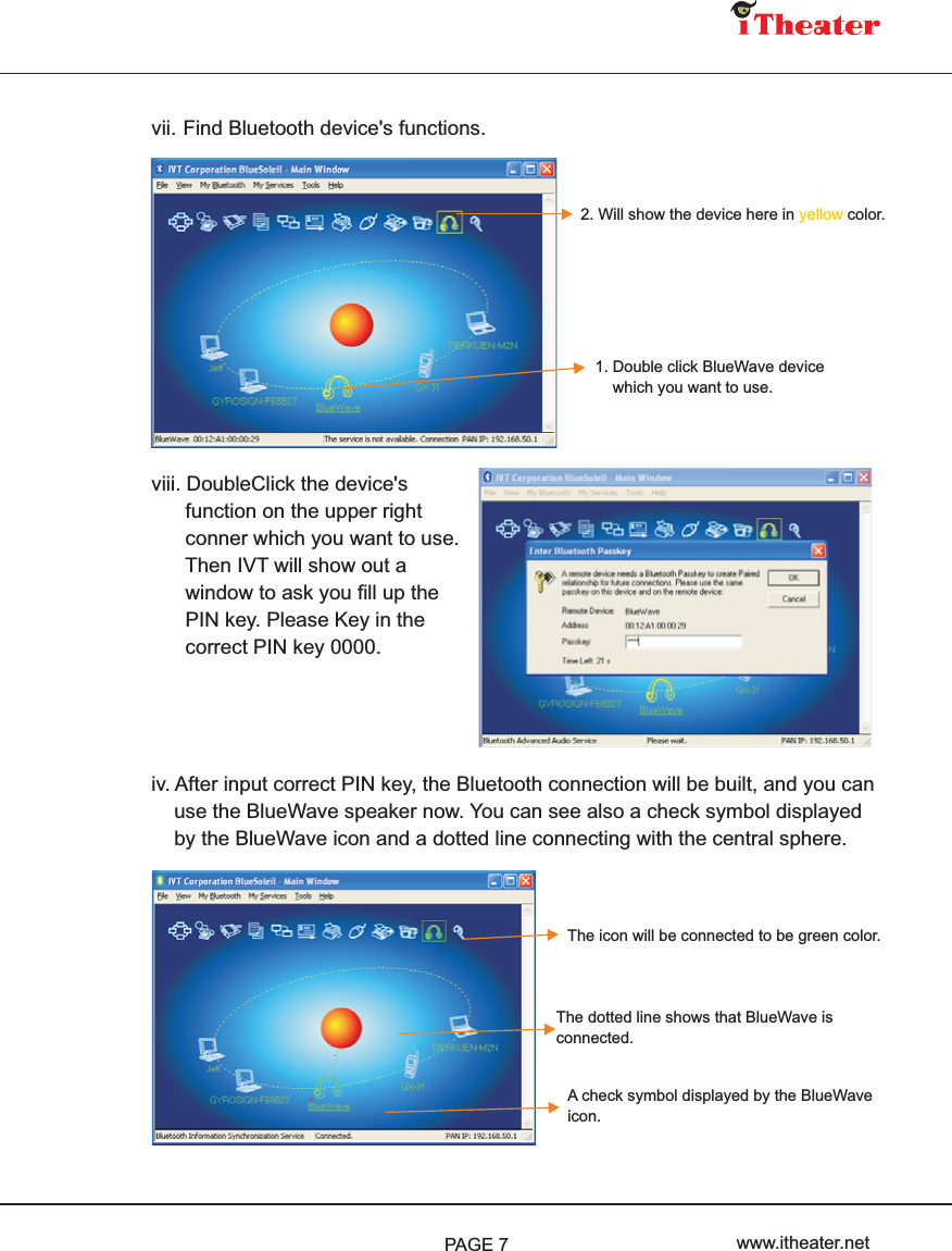 Gyrosignal Technology BLUEWAVE iTheater Bluewave Speaker System User