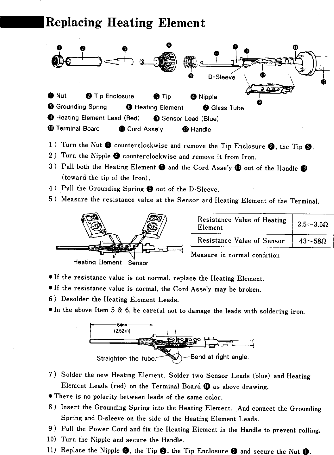 Page 9 of 11 - HAKO  Soldering Iron Manual L0010022