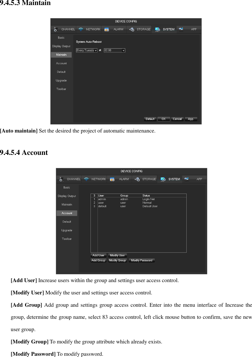 Page 60 of HANGZHOU ZENO VIDEOPARK IMPORT and EXPORT ZN-NC-CBR Smart WiFi Camera User Manual The Manual of Digital Video Recorder