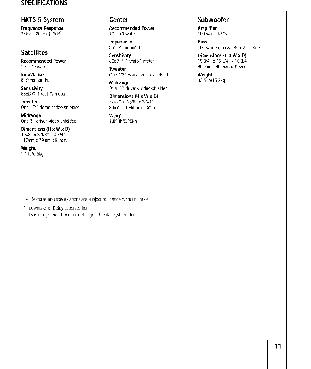 sub ts5 harman kardon