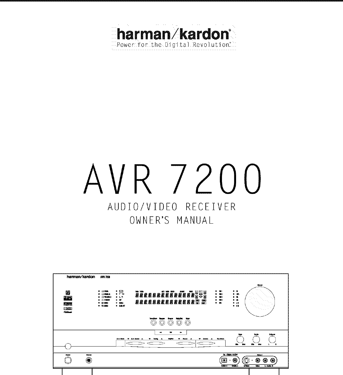HARMAN KARDON Receivers Manual L0312067