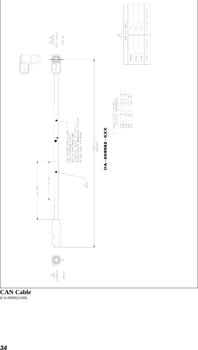 34   CAN Cable (CA-009562-030) 