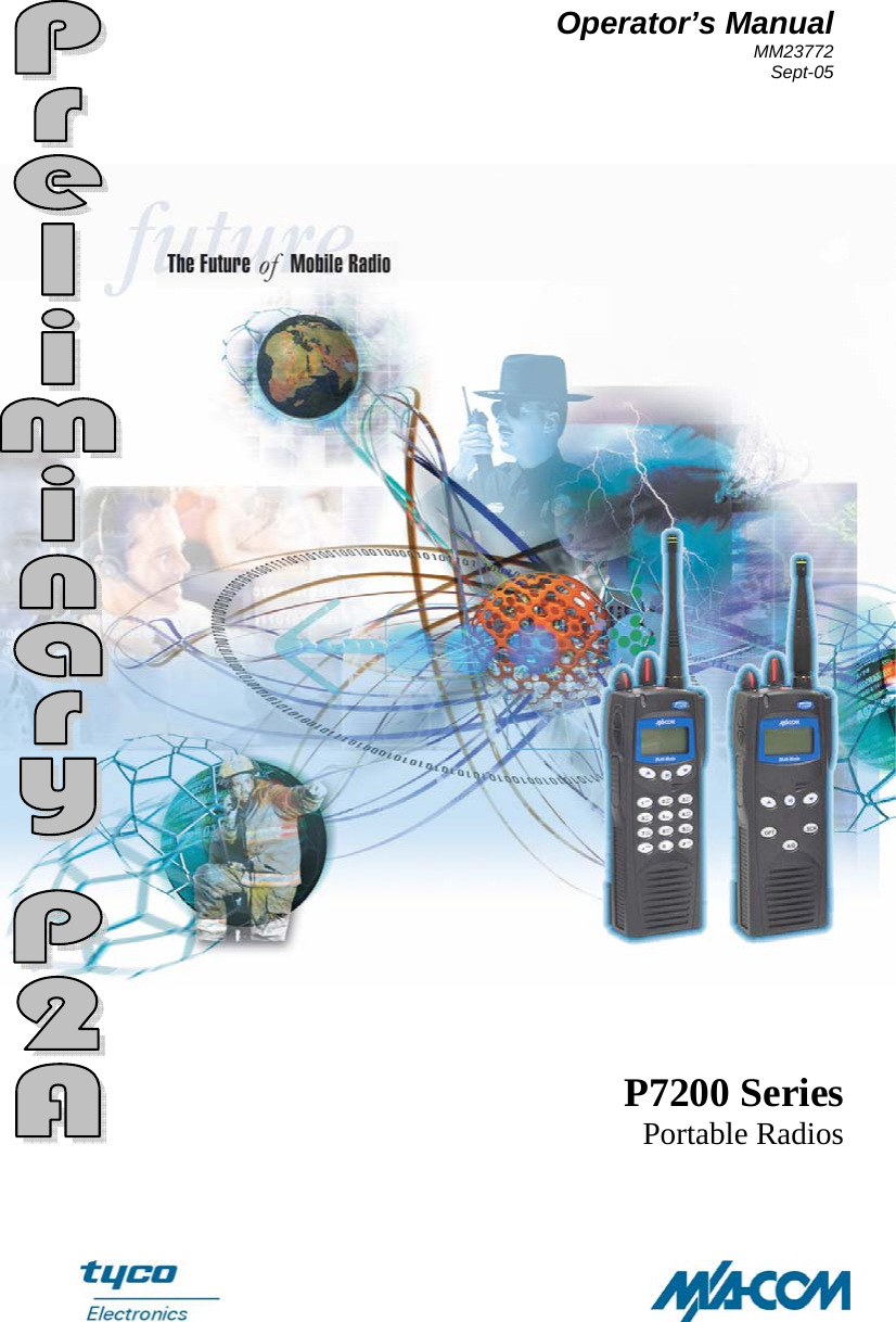  Operator’s Manual MM23772 Sept-05  P7200 Series Portable Radios 