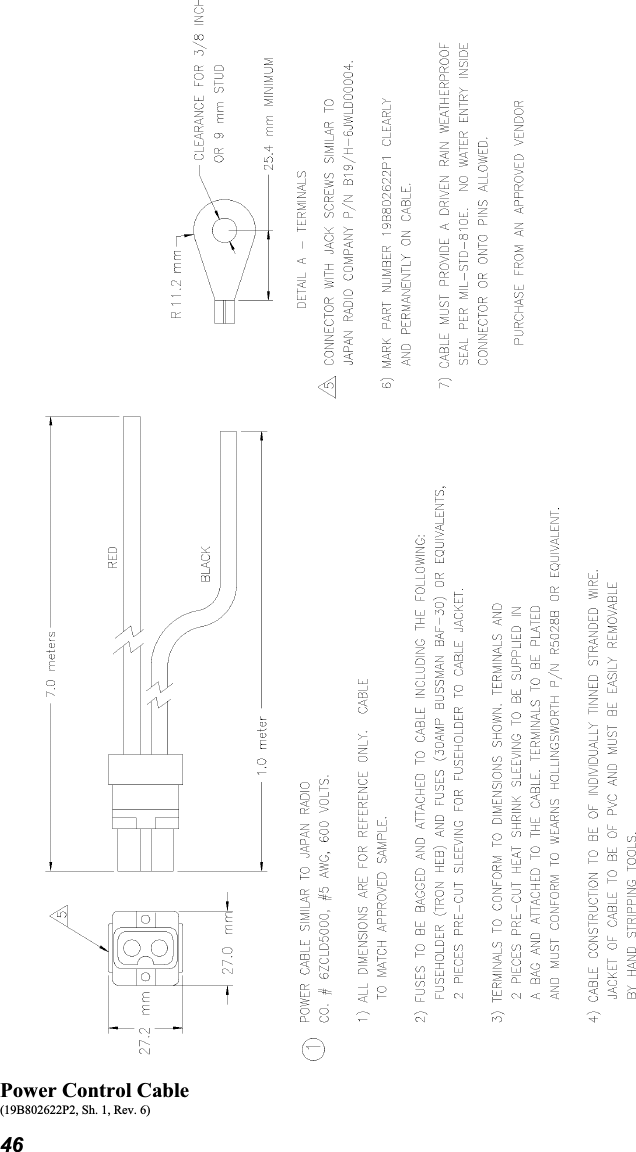 Power Control Cable (19B802622P2, Sh. 1, Rev. 6) 46