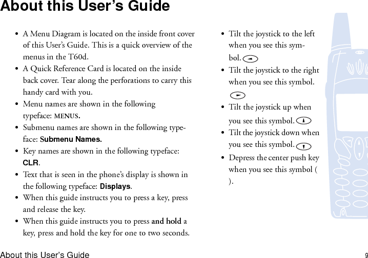 10 About this User’s Guide