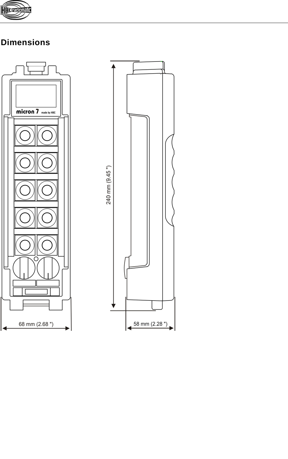    Dimensions    