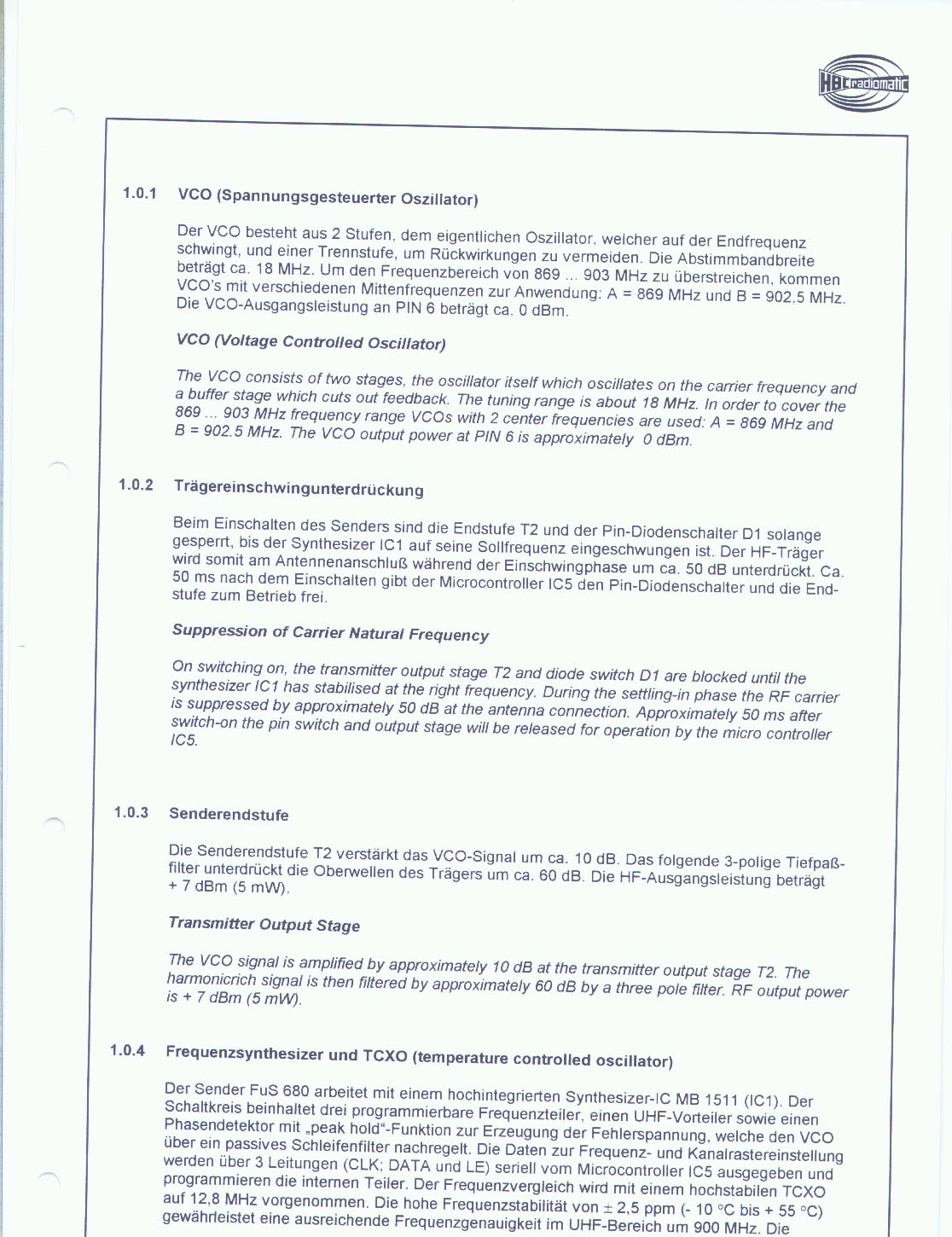 REMOTE CONTROL TRANSMITTER FOR INDUSTRIAL USE User Manual