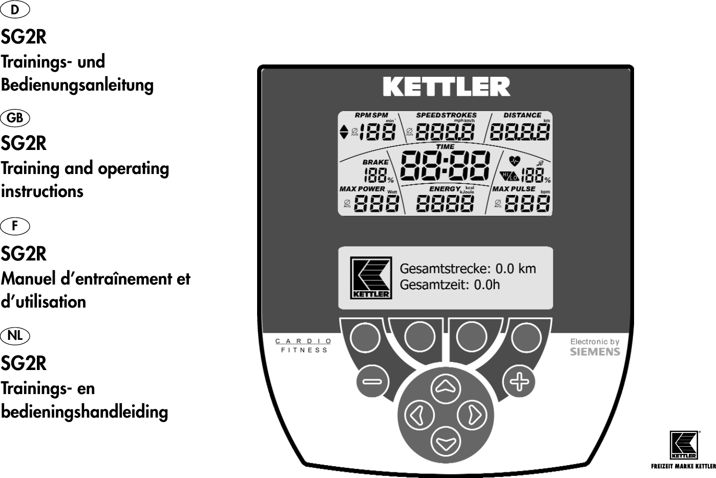 Heinz Kettler And Kg 090 Transmitter And Controlunit For Rowermachine User Manual Sg2r Deutsch Fertig Sg2r Deutsch Fertig