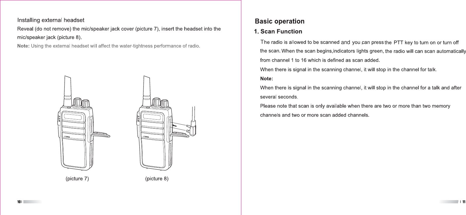 Page 7 of HENAN ESHOW ELECTRONIC COMMERCE RETEVISRT21 Two Way Radio User Manual 6  part 1