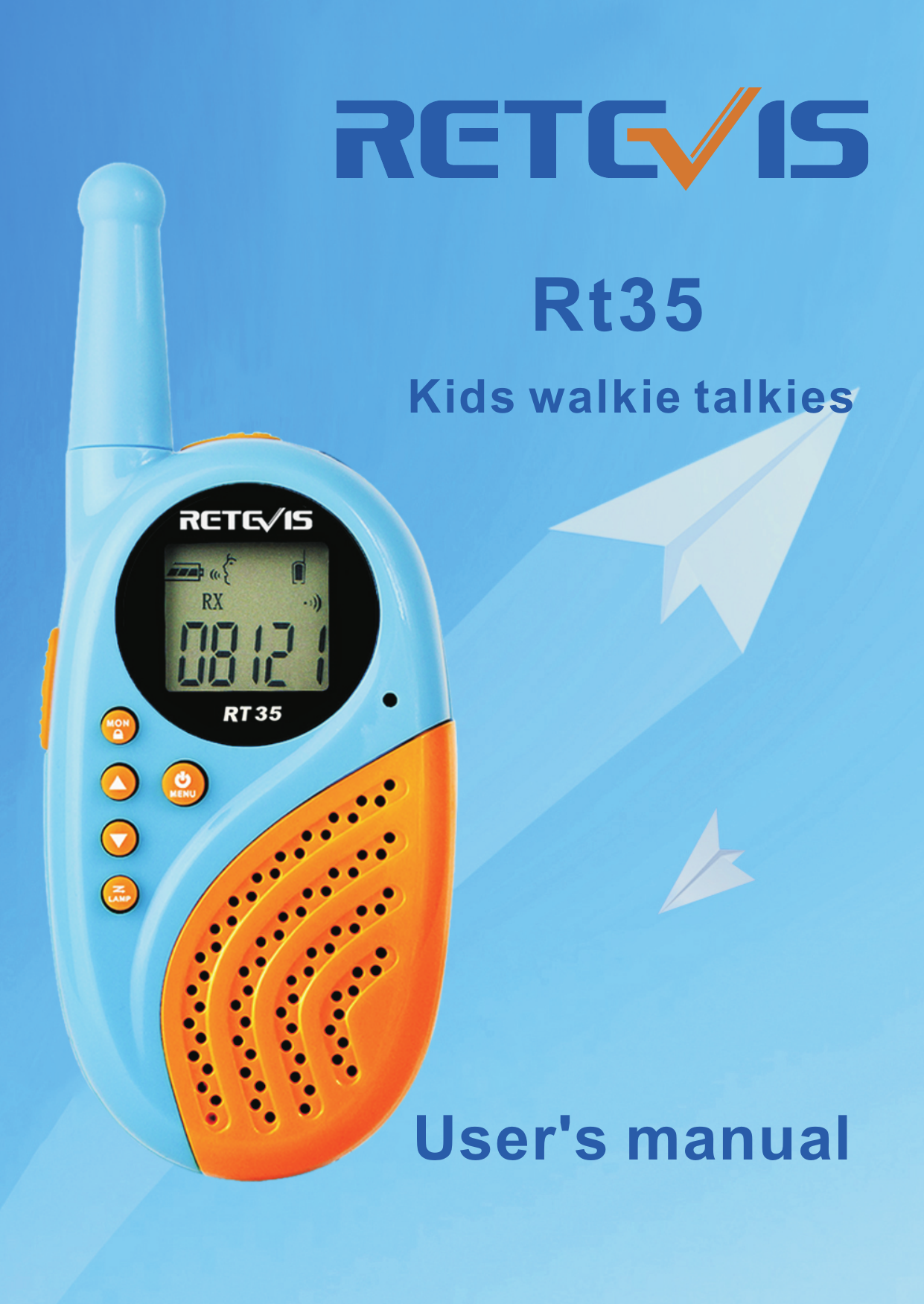 User&apos;s manualRt35Kids walkie talkies