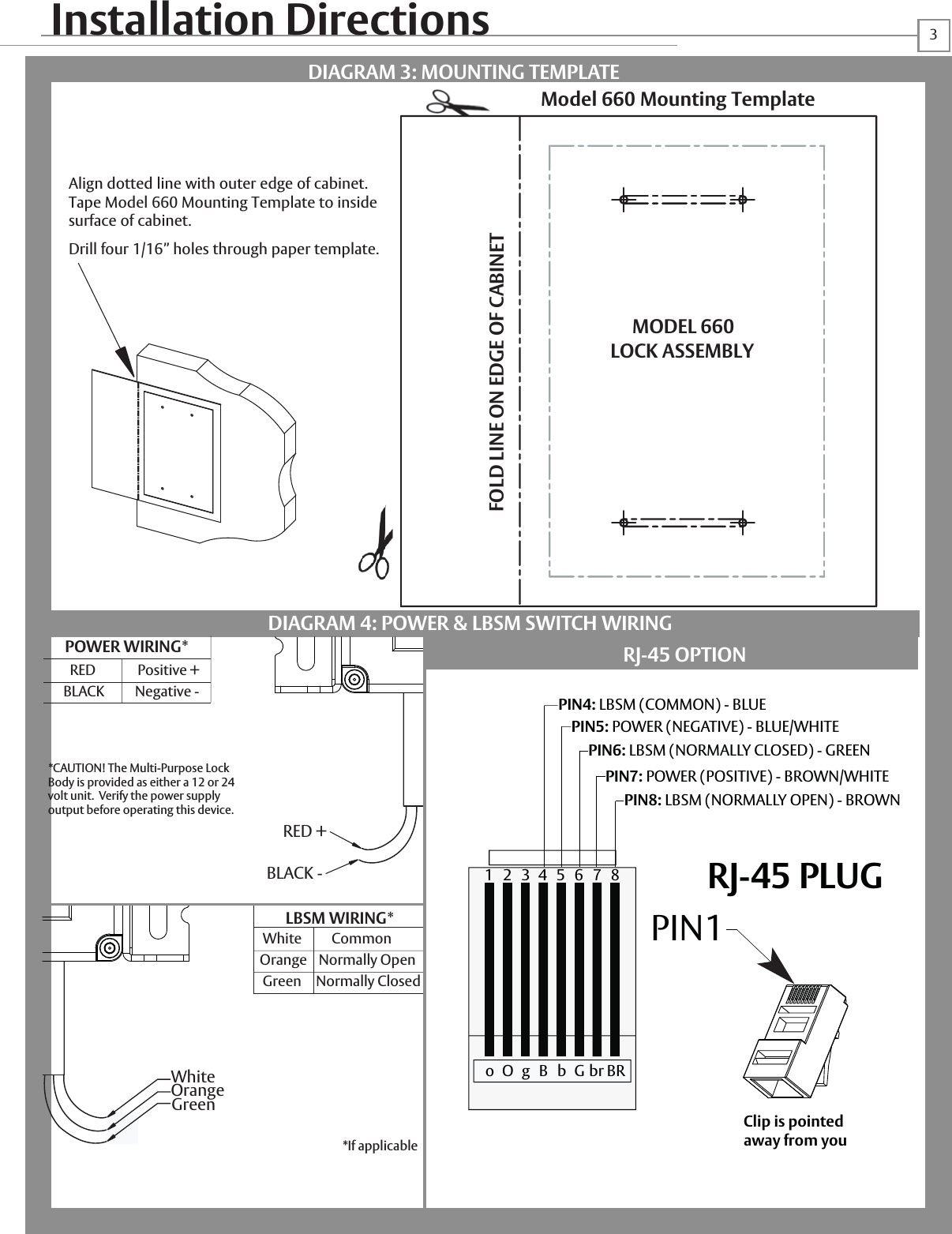 Page 3 of 4 - HES 660_MultiLock Pages 1-4_Rev_B 660 Series Installation Guide HES660Install Instructions