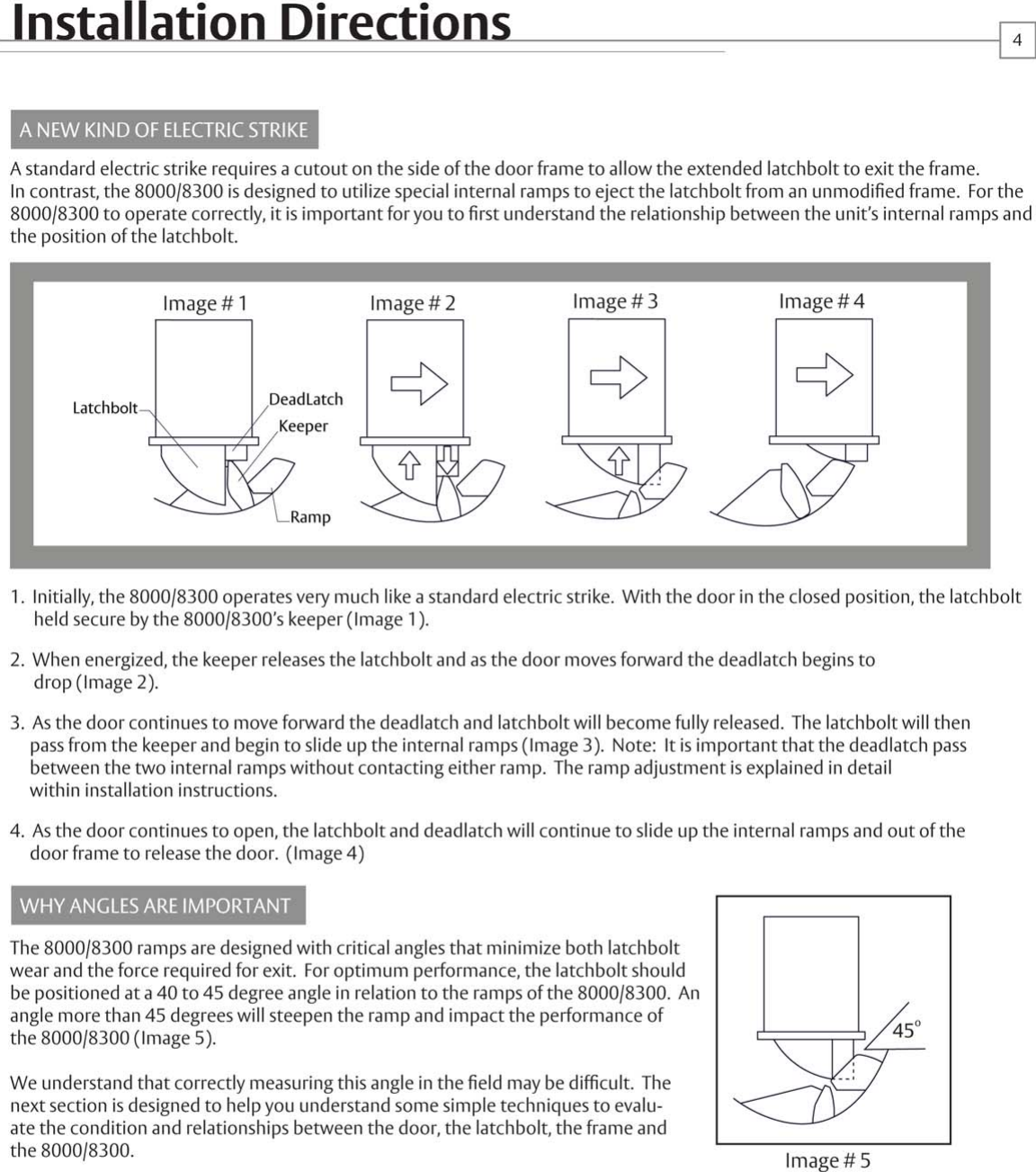 Page 4 of 8 - HES 8 8300 Series Installation Guide HES8300Install Instructions