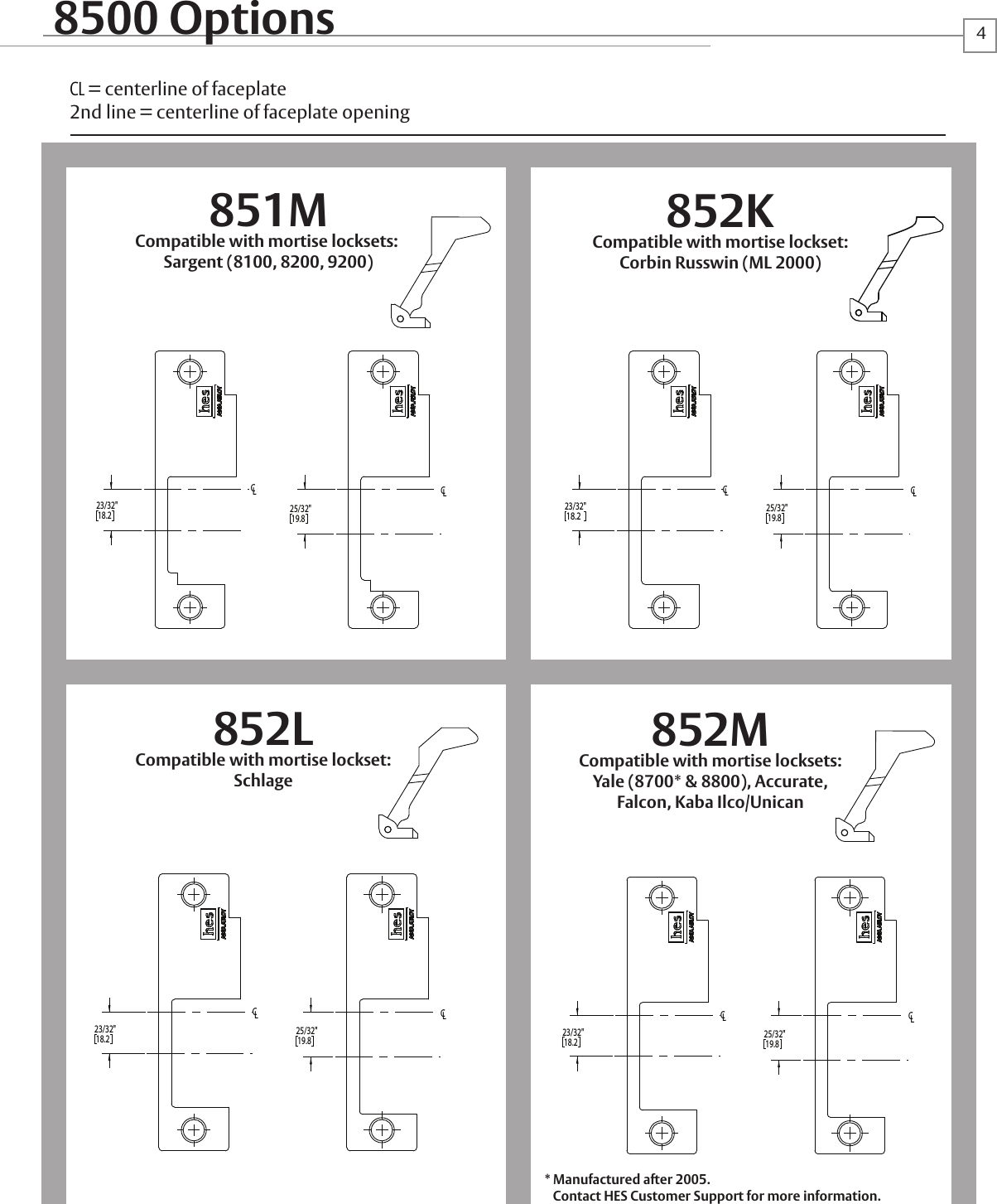 Page 4 of 6 - HES 8500 PAGES 1-6_Rev C Series Installation Guide HES8500Install Instructions