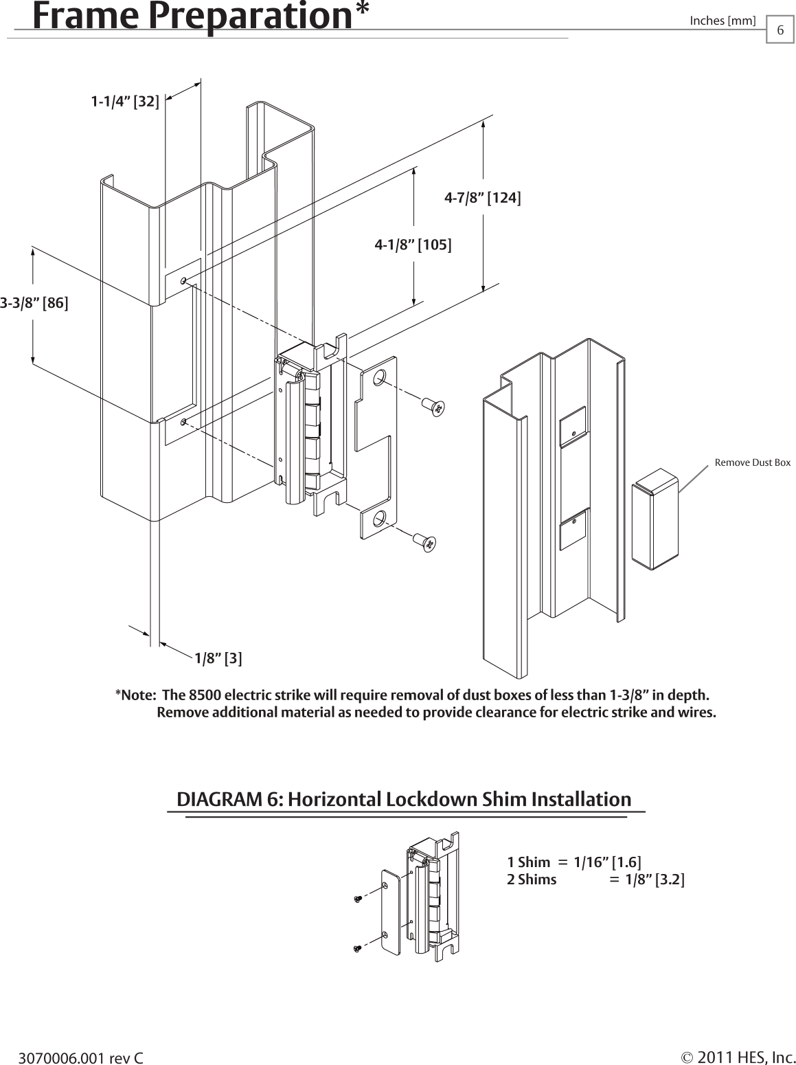 Page 6 of 6 - HES 8500 PAGES 1-6_Rev C Series Installation Guide HES8500Install Instructions