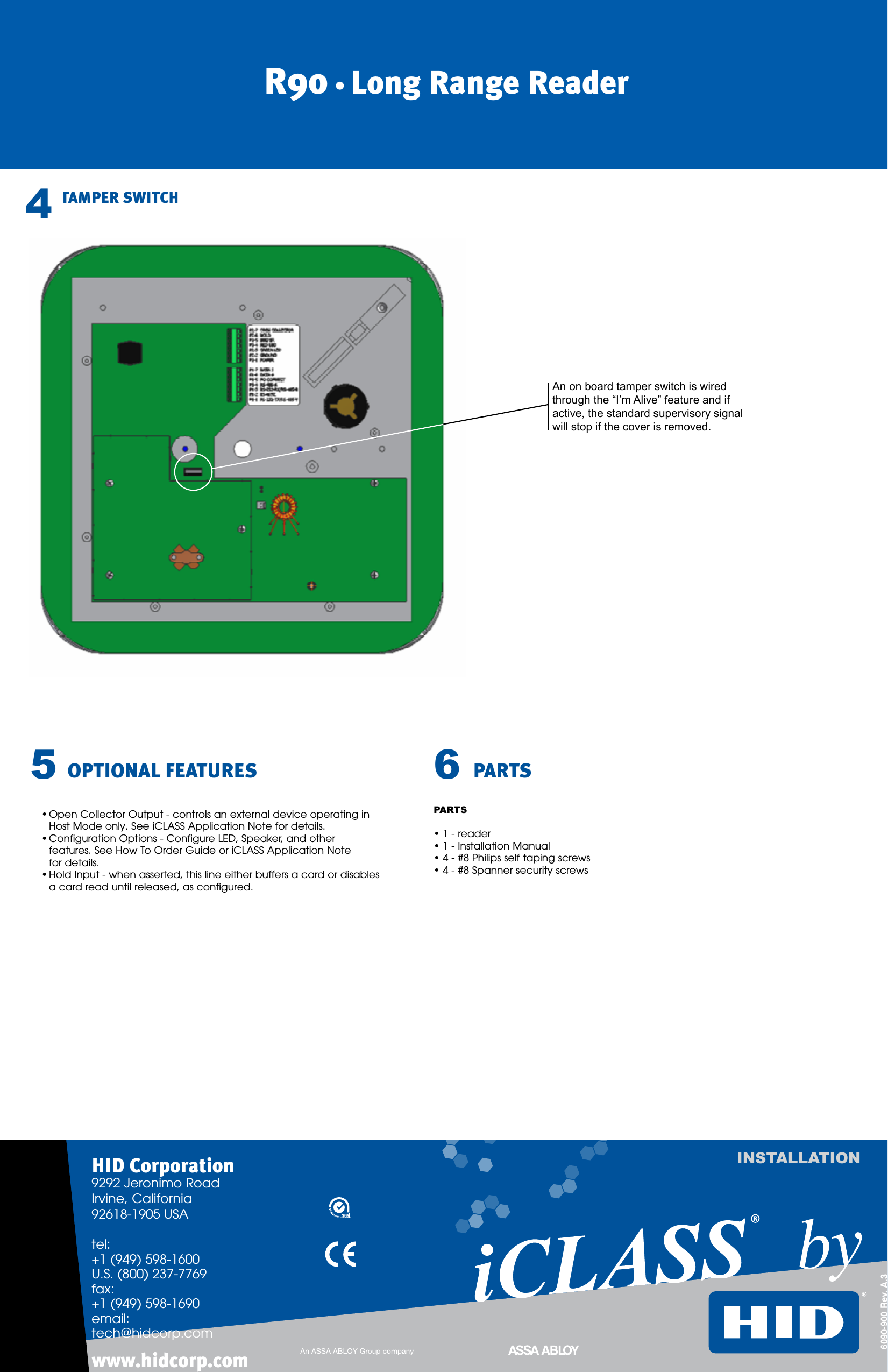 TAMPER SWITCHparts