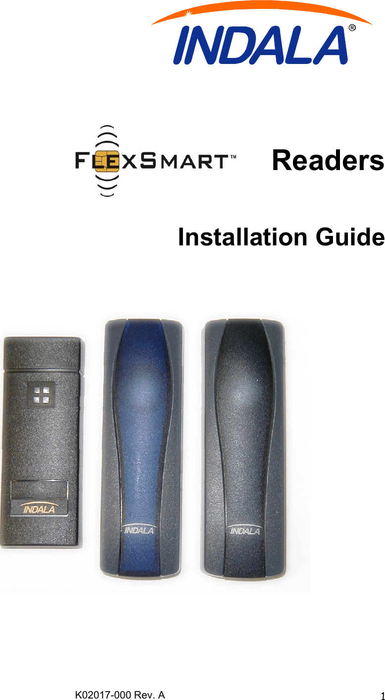 K02017-000 Rev. A  1                                                                                                    Readers   Installation Guide                                                  