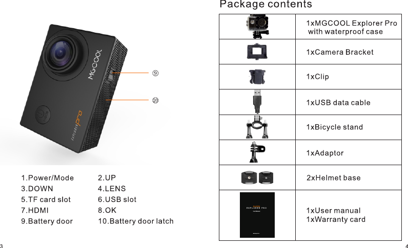 User Ma nual E X P L O R E R    P R O www.mgcool.cc