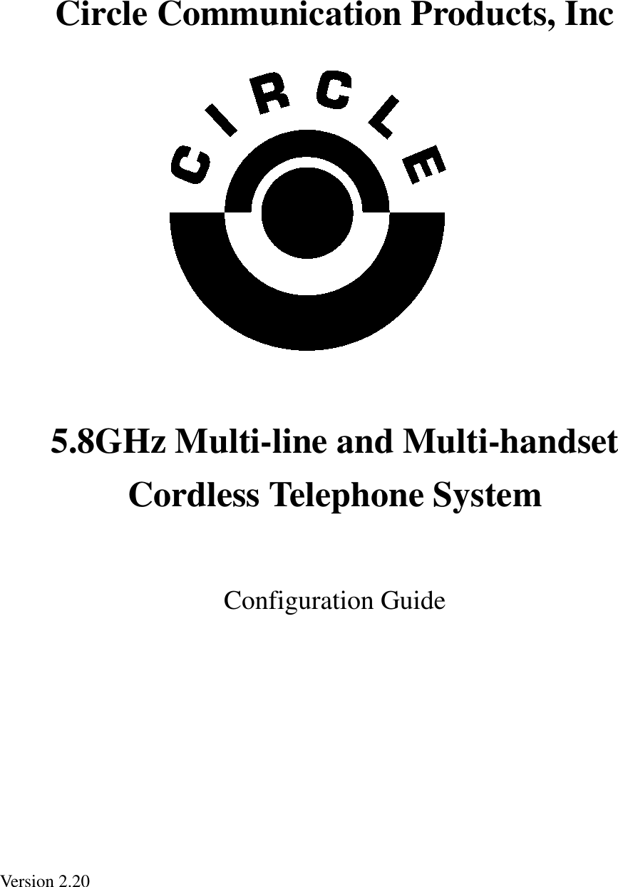 Page 1 of HKC Technology 238 5.8GHz DSSS Cordless Phone System w/ CID & DAM User Manual WPBXconfig v21