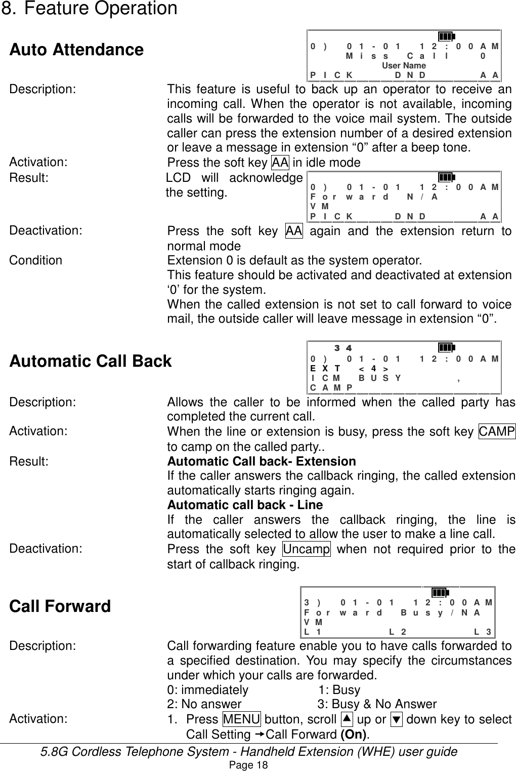Page 18 of HKC Technology 238 5.8GHz DSSS Cordless Phone System w/ CID & DAM User Manual WHE User Guide v21