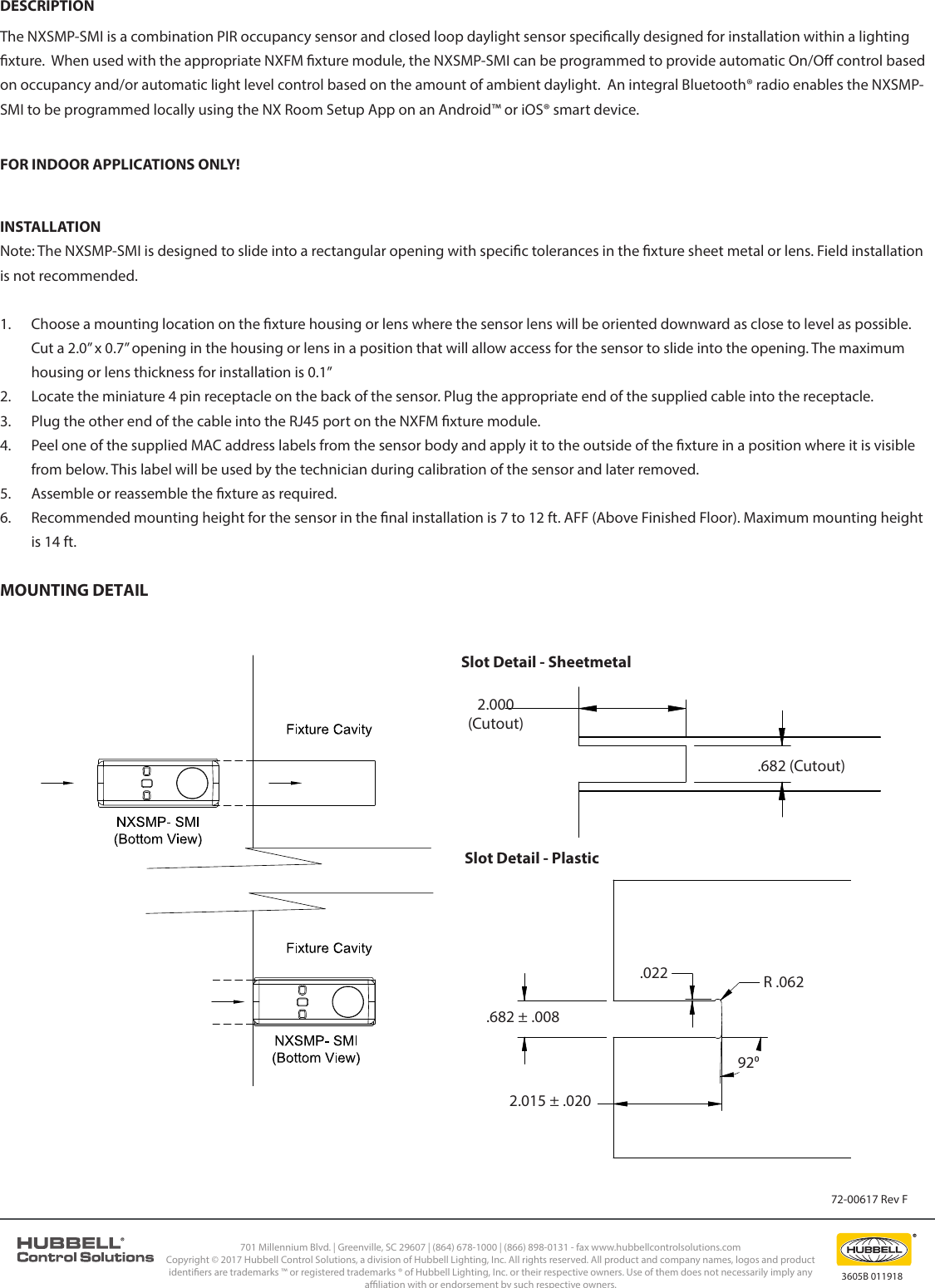 Page 2 of HLI Solutions NXSMPSMI Sensor Module User Manual 