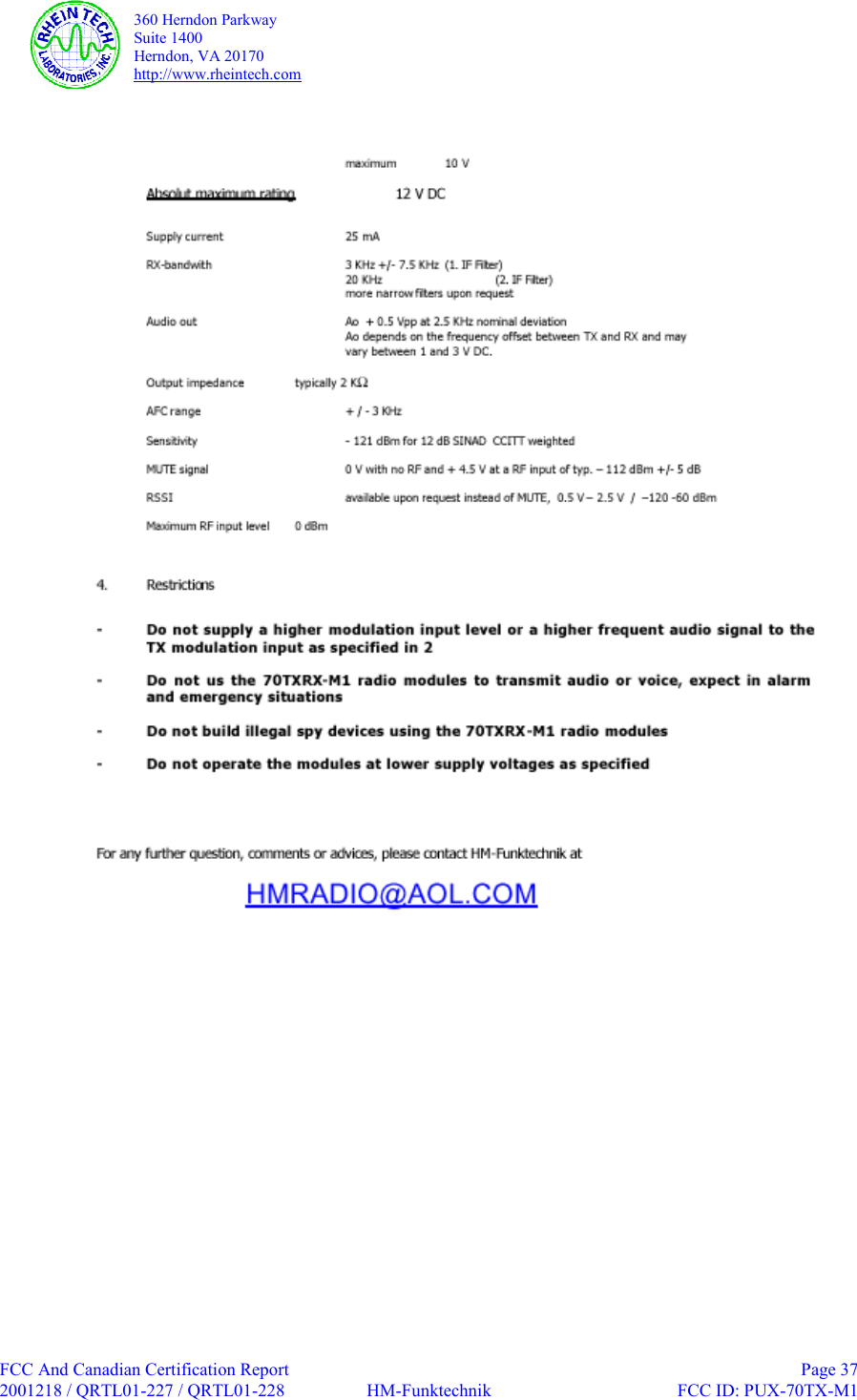 HM Funktechnik 70TX-M1 70TX-M1 User Manual Part 90