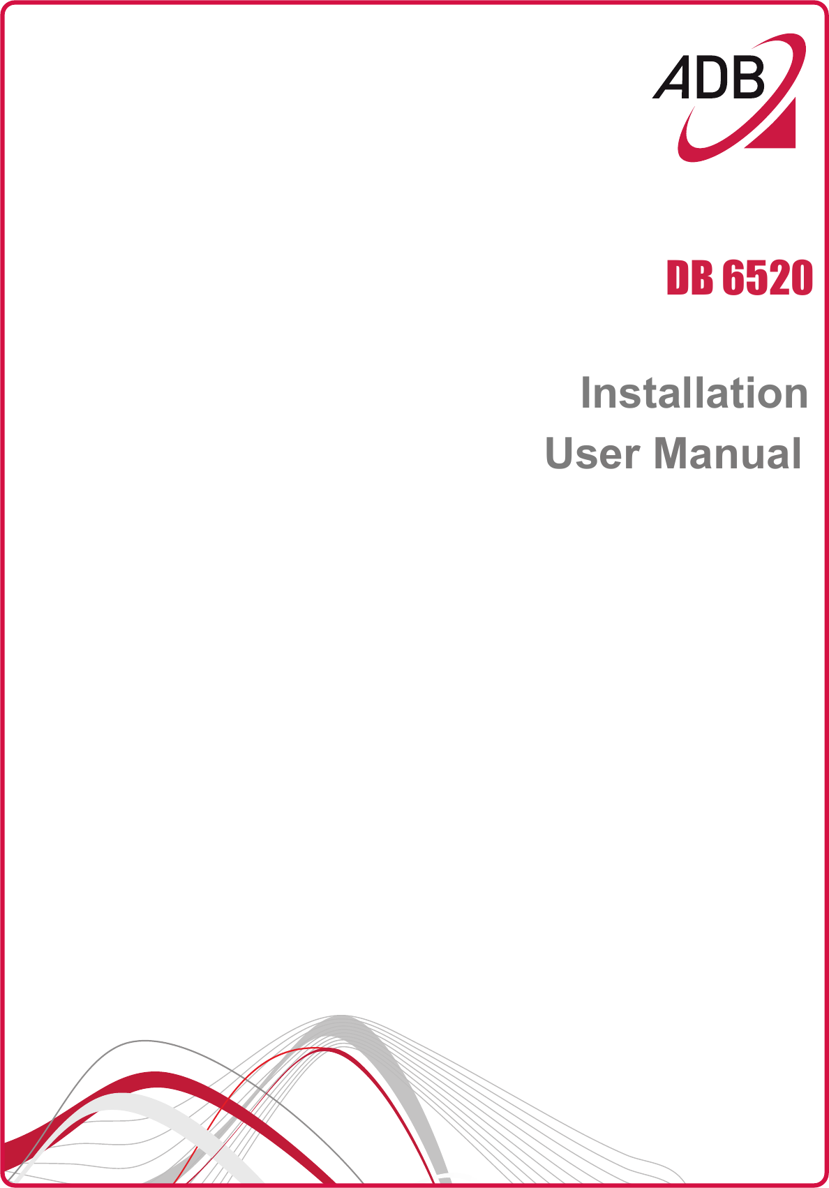 DB 6520   InstallationUser Manual