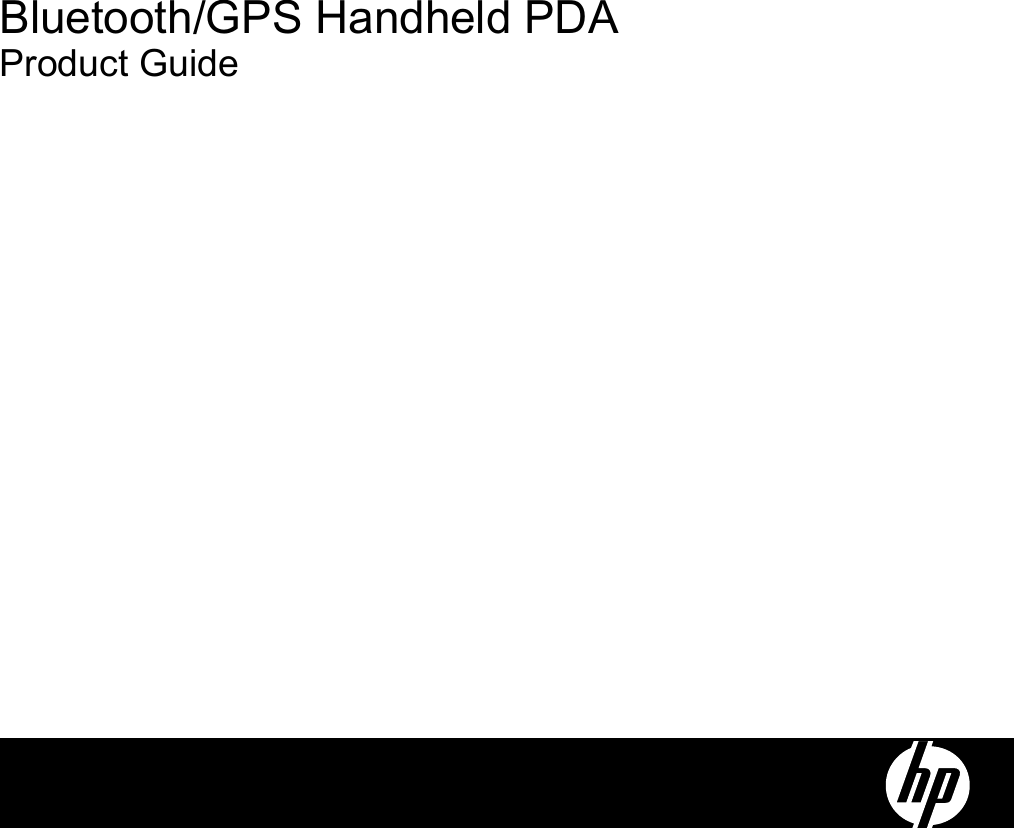 Bluetooth/GPS Handheld PDAProduct Guide