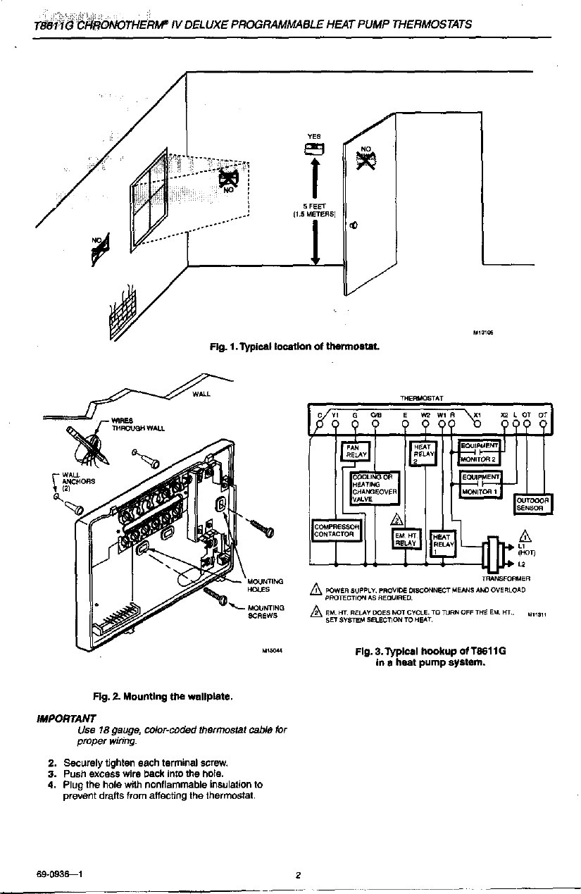 HONEYWELL Controls And HVAC Accessories Manual L0011084