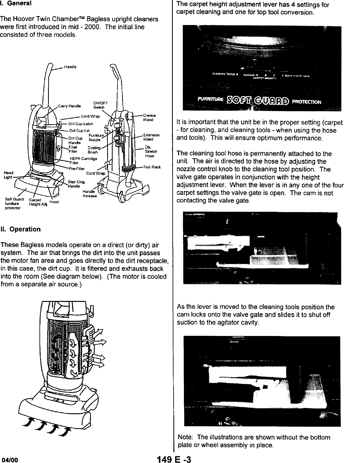 Page 3 of 12 - HOOVER  Vacuum, Upright Manual L0060190